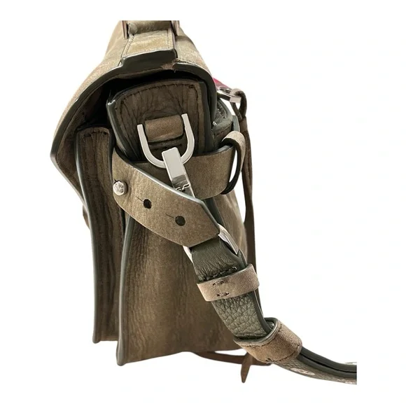 Rebecca Minkoff Olive Green Suede Shoulder | Crossbody Bag Convertible Strap - Picture 7 of 11